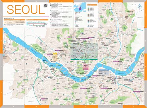 Tourist Map Of Seoul Korea