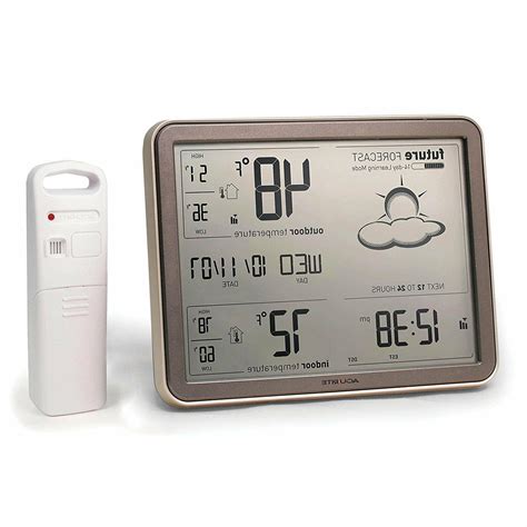 Wireless Weather Station/Wifi/Home/Temperature Sensor/Atomic Clock/Digital