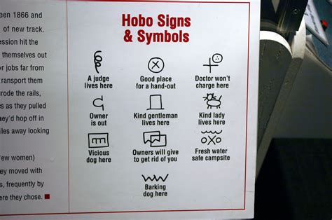 Hobo signs and symbols, code for the road | Logo Design Love