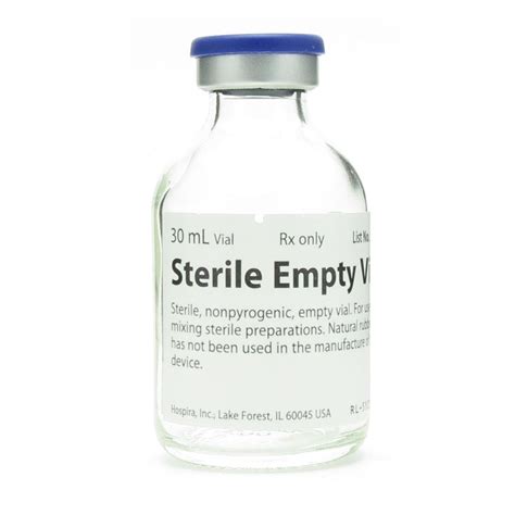 Vials Empty, Sterile, FlipTop, 30mL, 25 Vials/Tray | McGuff Medical Products