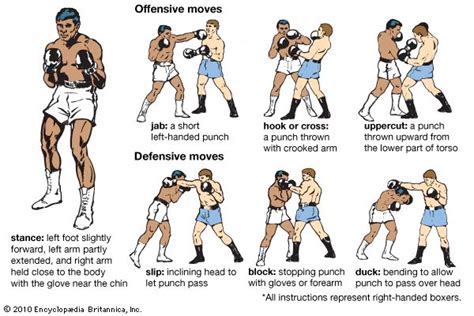 Beginner Boxing Punches Diagrams