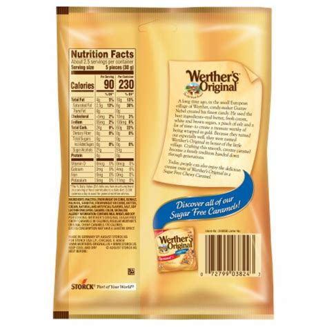 Werther's Original Chewy Sugar Free Caramel Candy, 2.75 oz - Kroger