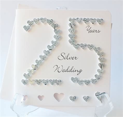 Silver Wedding Cards Ideas