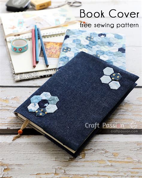 DIY Book Cover Tutorial With Fabric - How To Sew • Craft Passion