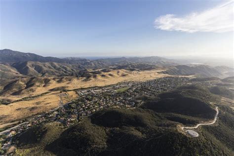 Newbury Park California Aerial Stock Photo - Image of housing, santa: 93577706