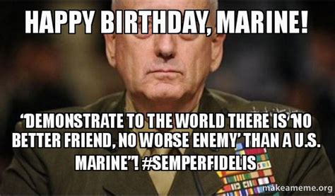 Happy Birthday Marines Meme By Elmacanite Memedroid | Images and Photos finder