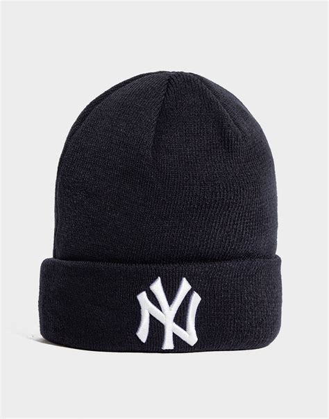 Buy Blue New Era MLB New York Yankees Cuffed Beanie Hat | JD Sports | JD Sports Ireland