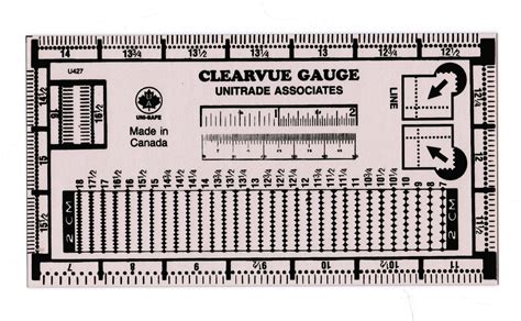 Clearvue Stamp Perforation Perf Gauge Unitrade Uni-Safe | eBay