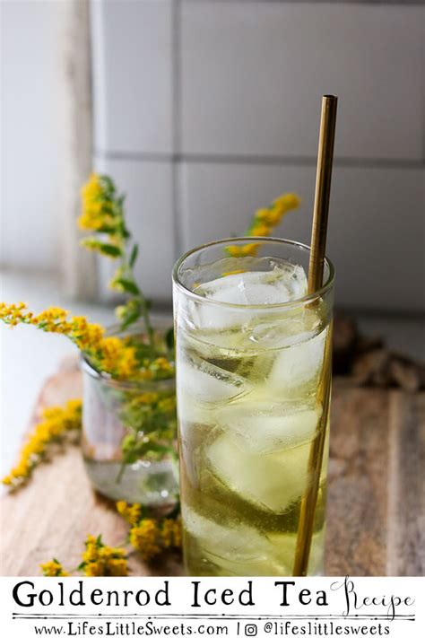 Goldenrod Iced Tea Recipe - Edible Flowers, Summer, Fall