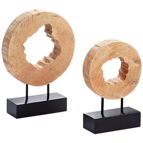 Uttermost Carved Wooden Log Sculpture Set of 2 - #56J42 | Lamps Plus ...