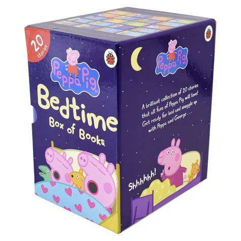 Peppa Pig Bedtime Stories 20 Hardback Books Box Set By Ladybird - Ages ...