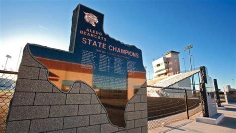 Football and Softball State Monuments - Aledo Bearcats - Aledo High School