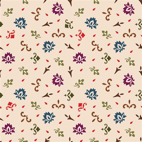 Pattern of Small Motifs all over design. Print block for fabric ...