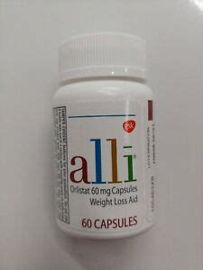 New Alli Starter Pack 60mg Orlistat Weight Loss Aid 60 Capsules ex 5/ ...