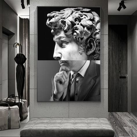 Sculpture of David Canvas Paintings on the Wall Art Posters And Prints Nordic Art Canvas Wall ...