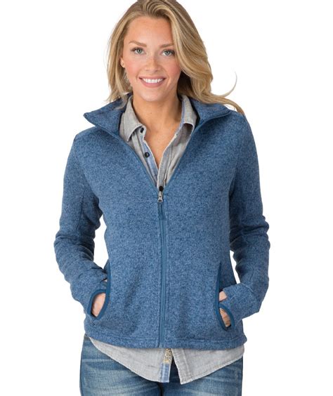 Women's Heathered Fleece Jacket - The Monogram Company