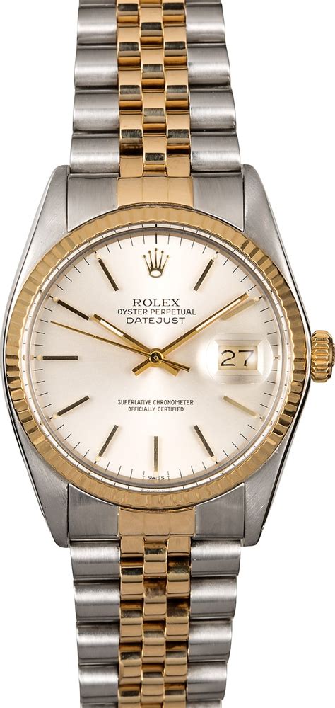 Men's Rolex Datejust 16013 Two-Tone Jubilee