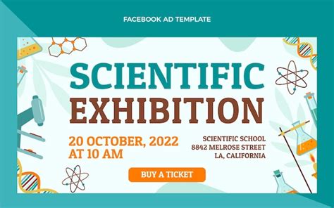 Free Vector | Scientific exhibition facebook template