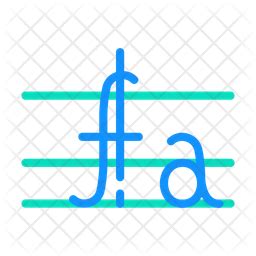 Math Formula Icon - Download in Colored Outline Style