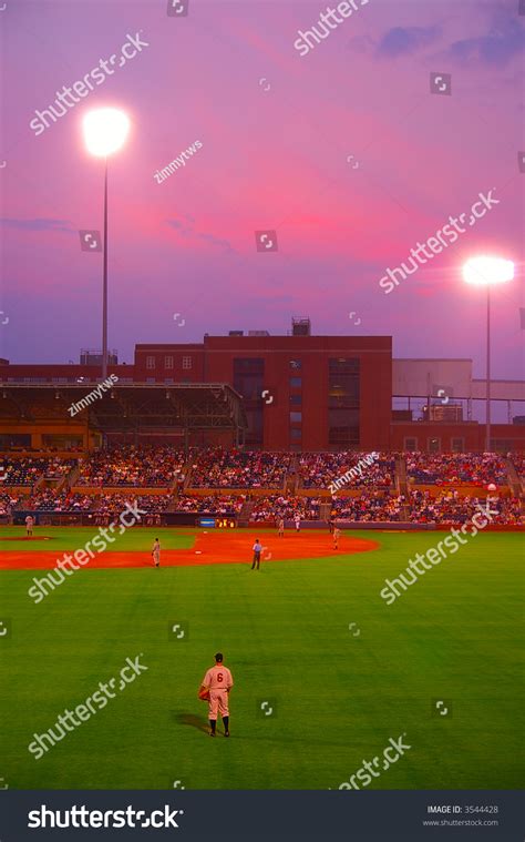 Baseball Game At Night, From Center Field Stock Photo 3544428 ...