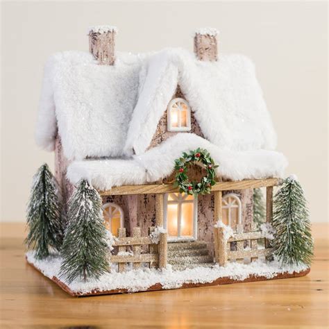 Lighted Snowy Paper House - Cracker Barrel Old Country Store | Christmas decor diy, Christmas ...