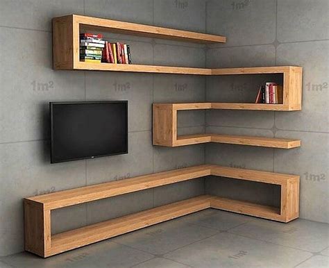 50 Attractive Corner Wall Shelves Design Ideas for Living Room ...