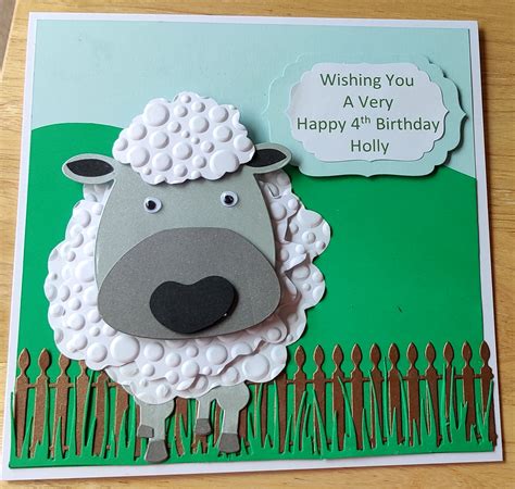 Cards made by Beckie: Sheep Birthday Card