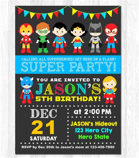 Superhero Invitation - 17+ Examples, How to Make, Tips