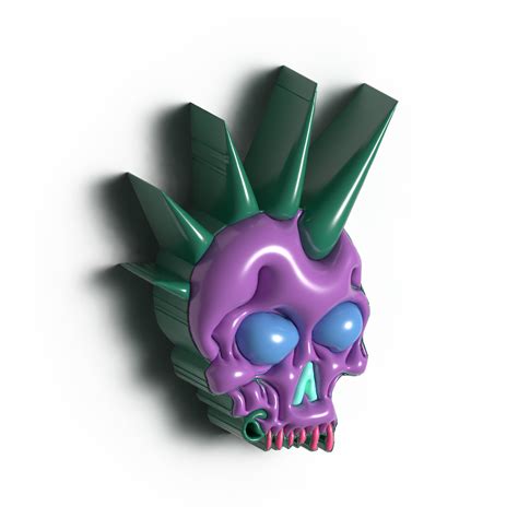 colorful skull character 25202237 PNG