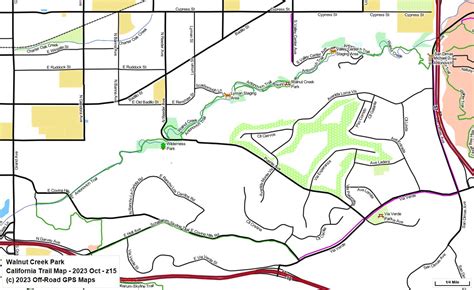 Walnut Creek Park - California Trail Map