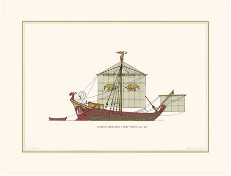 Roman Merchant Ship from AD 200 – Hugh Evelyn Prints