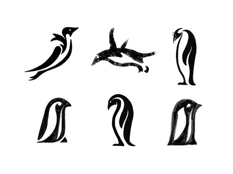 penguin sketches by Gert van Duinen - contact@cresk.com on Dribbble