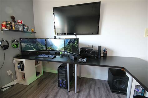 Ikea Gaming Setup Desk : Ikea gaming desk setup makeover (2020).