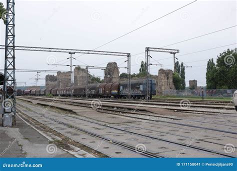 Train Parked At The Venice Mestre Railway Station Platform In Mestre ...