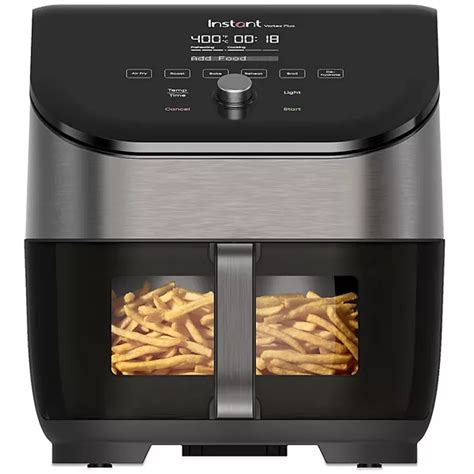 Instant Pot Vortex Plus Stainless Steel 6-in-1 Air Fryer with ClearCook and OdorErase