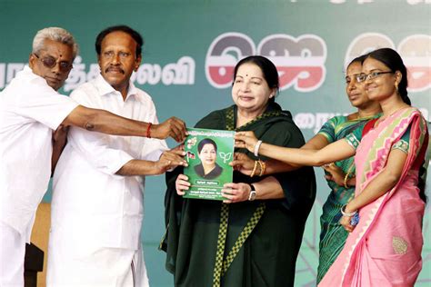 Tamil Nadu chief minister and ADMK Supremo J Jayalalitha during the ...