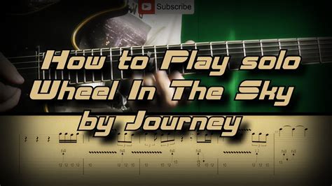 How To Play Journey - Wheel in the Sky (solo) Как играть, Guitar lesson - YouTube