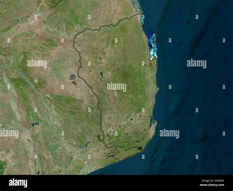 Inhambane, province of Mozambique. High resolution satellite map Stock Photo - Alamy