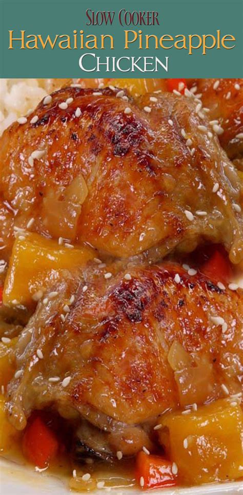 Slow Cooker Hawaiian Pineapple Chicken