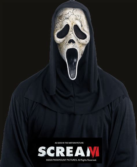 SCREAM VI – GHOSTFACE MASK (AGED GHOST FACE VARIANT) WITH SHROUD ...