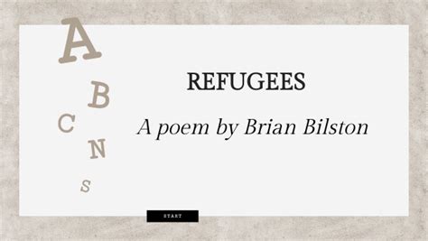 REFUGEES by Brian Bilston