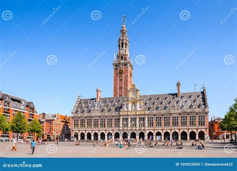 Architecture of Leuven, Belgium Editorial Stock Image - Image of ...