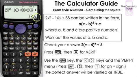 Quadratic Equation Solver Completing The Square Calculator - Tessshebaylo