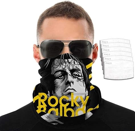 Gesdfwe Balaclava Face Mask Rocky-Balboa Reusable Face Mask with Filters at Amazon Men’s ...