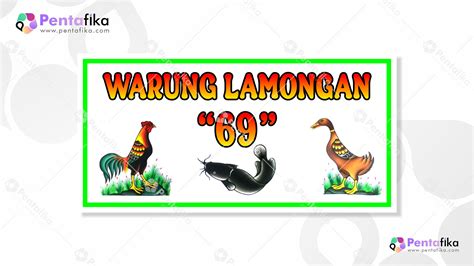 Mudah diedit! template banner warung lamongan (Vector CDR) - Pentafika