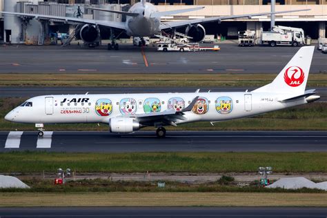 J-Air | Embraer 190 | JA254J | Shimajiro Jet livery | Toky… | Flickr