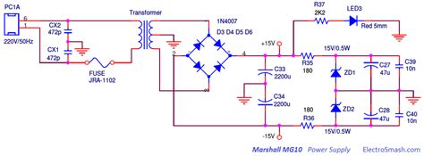 ElectroSmash - Marshall MG10 Analysis.