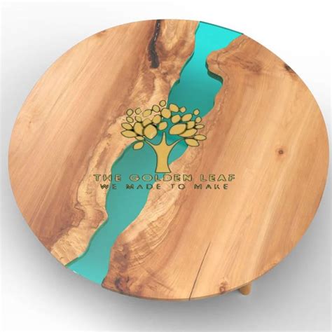 Epoxy Round River Coffee Table at best price in Agra by The Golden Leaf ...