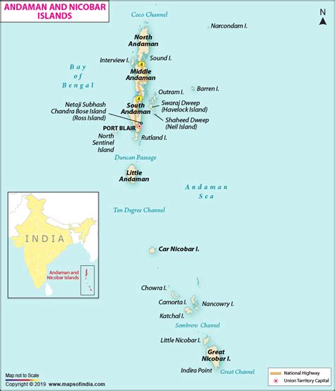 Map of Andaman and Nicobar Islands | My India