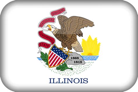 Illinois flag emoji - Country flags